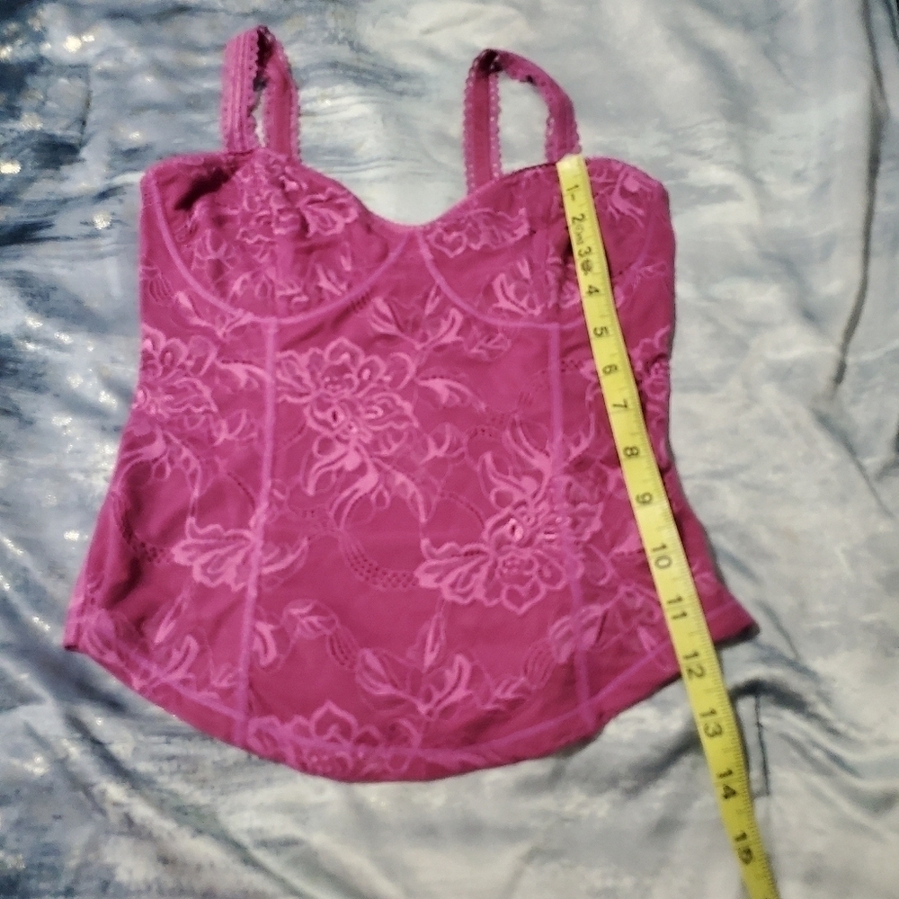 Free People Lace Fuchsia Pink Top XS - Picture 4 of 6
